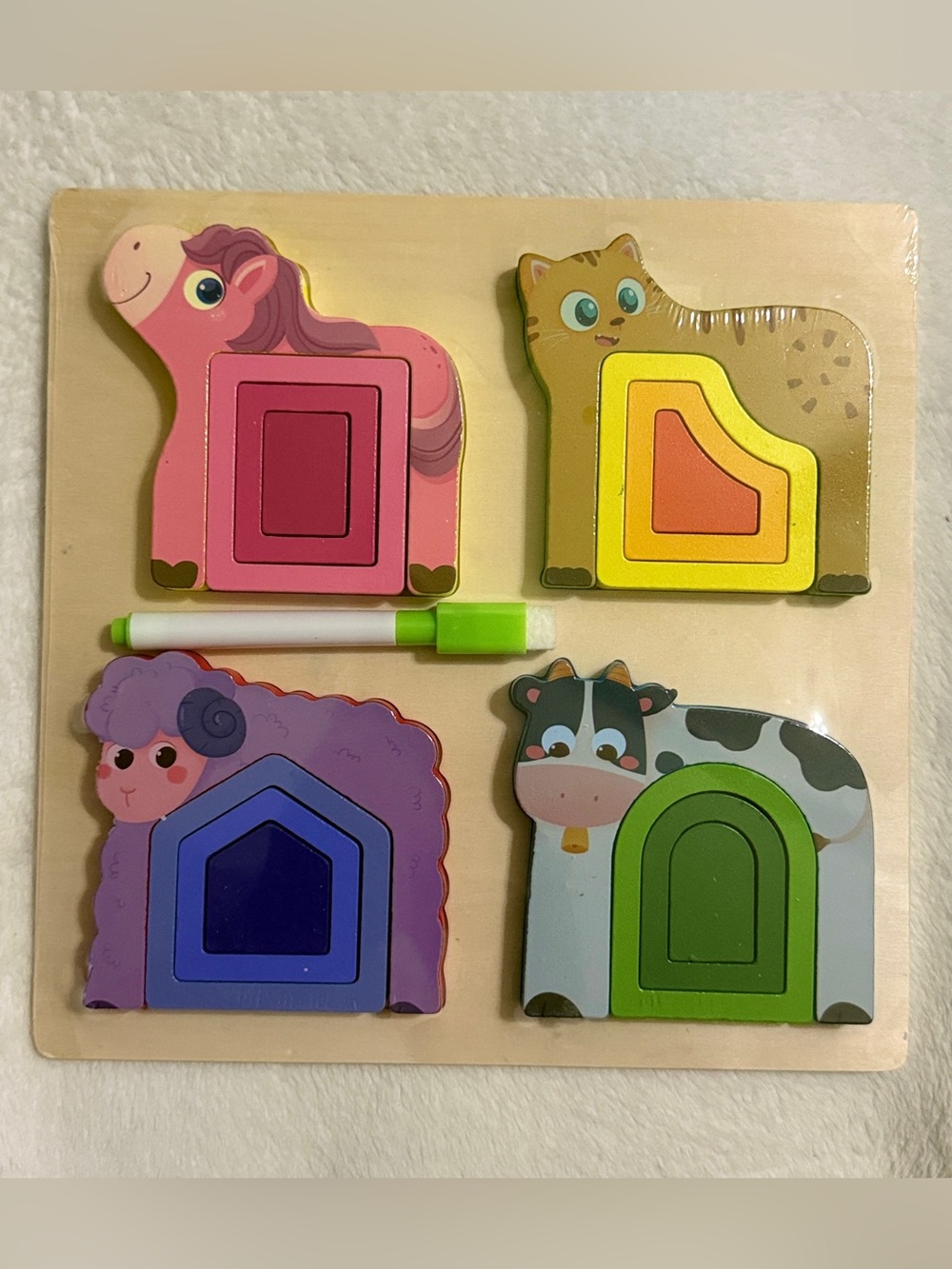 SALE!!! 🇺🇸 SALE!!! 🇺🇸
Wooden Puzzle Game - Early Learning & Developmental Game